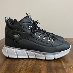 Lugz Whirlwind Round Toe Lace Up  Mens  Size 11 Black Casual Boots MWHIRLPV-0864